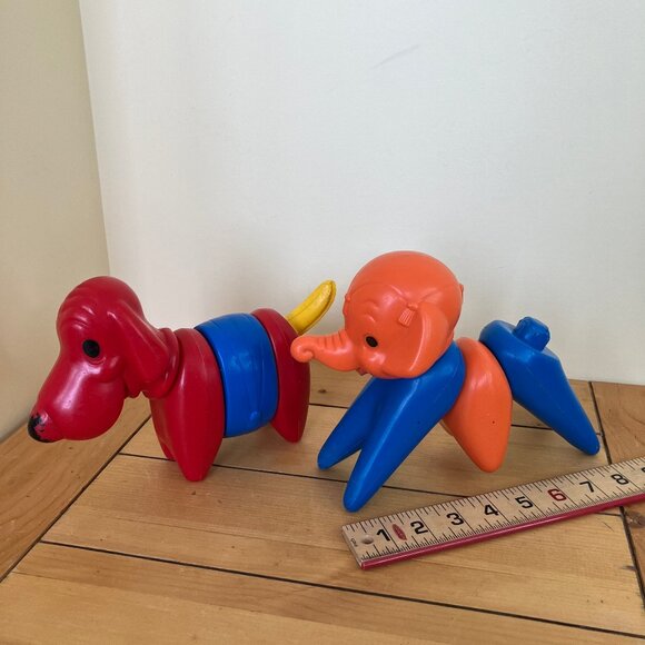 Tupperware Zoo It Yourself Dog Elephant Mix Match Toys Vintage Tuppertoy Canada - Picture 5 of 13